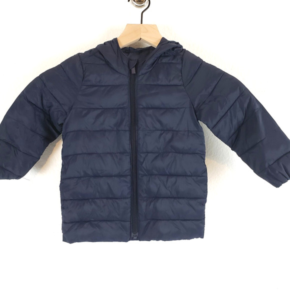 OLD NAVY Blue SIZE 3T Lightweight Boys Packable Hooded Rain Jacket Unisex - Picture 1 of 10
